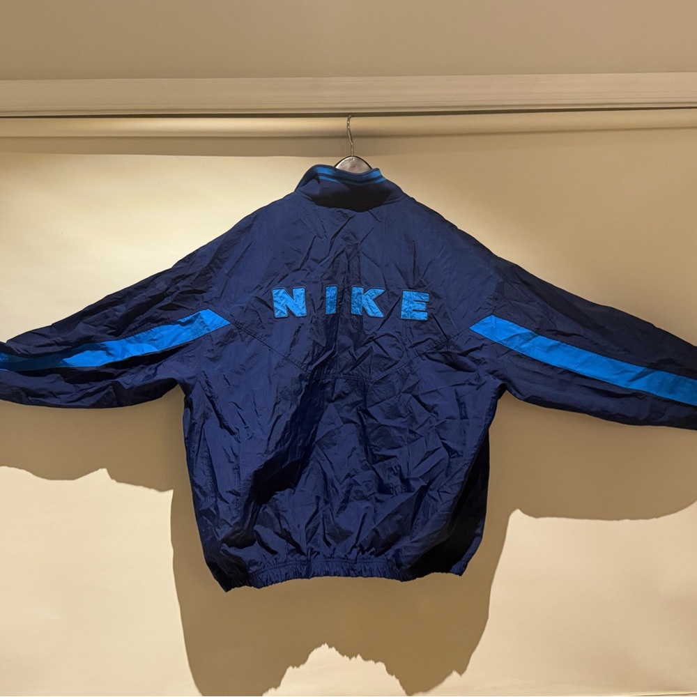 Nike Navy Blue Jacket spell-out logo